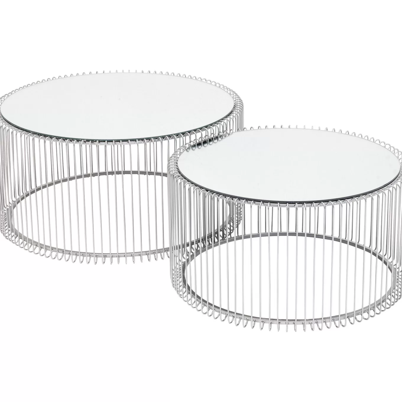 Coffee Table Wire Silver (2/Set)^KARE Design Clearance