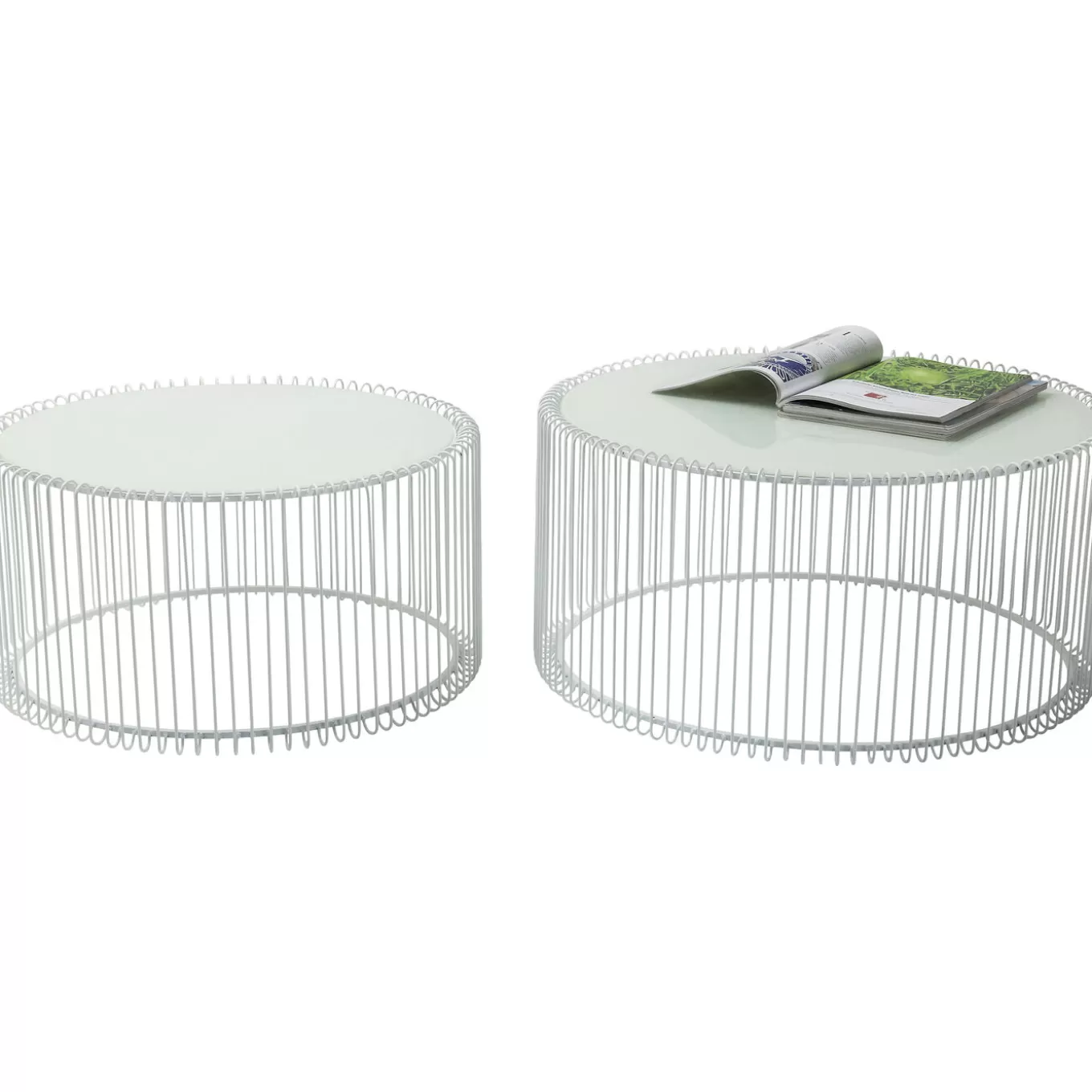 Coffee Table Wire White (2/Set)^KARE Design Shop