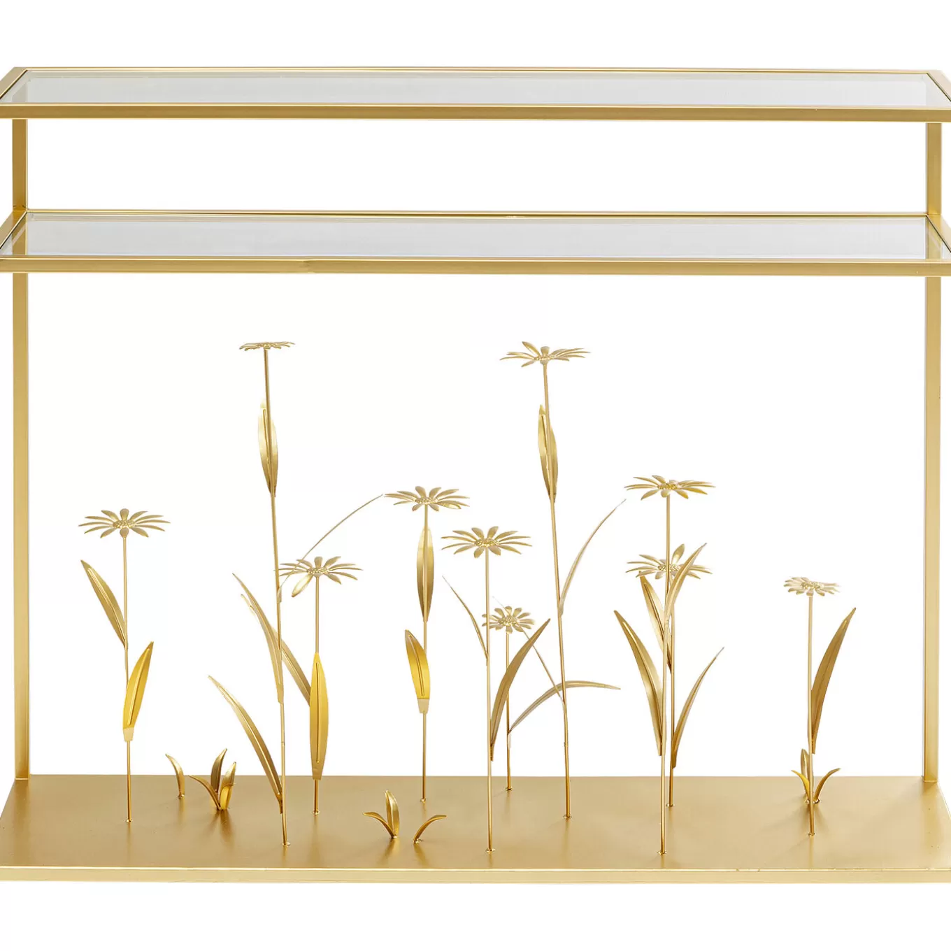 Console Flower Meadow Gold 100^KARE Design Best Sale