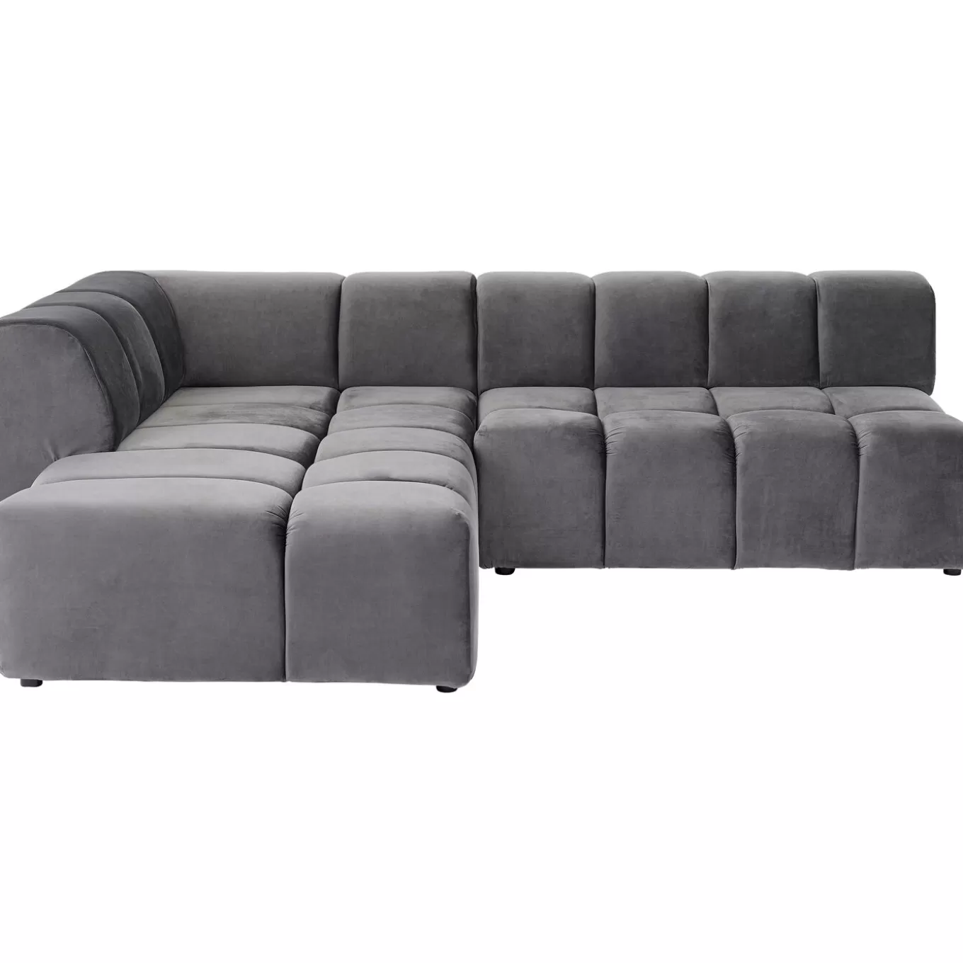 Corner Sofa Belami Velvet Grey Left^KARE Design Shop