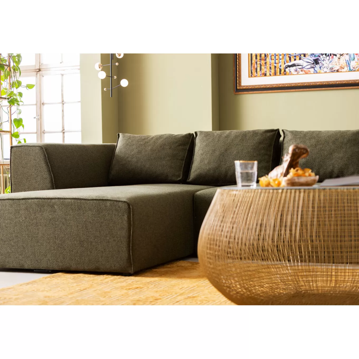 Corner Sofa Infinity Dolce Green Left^KARE Design Fashion