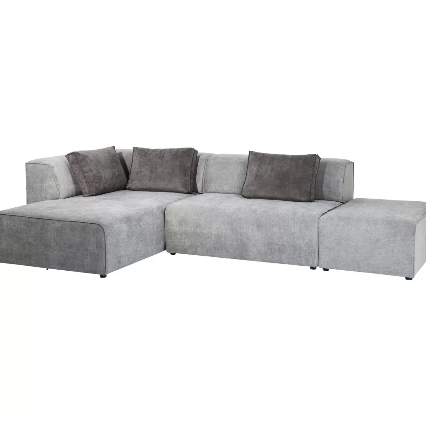 Corner Sofa Infinity Ottomane Grey Left^KARE Design Store