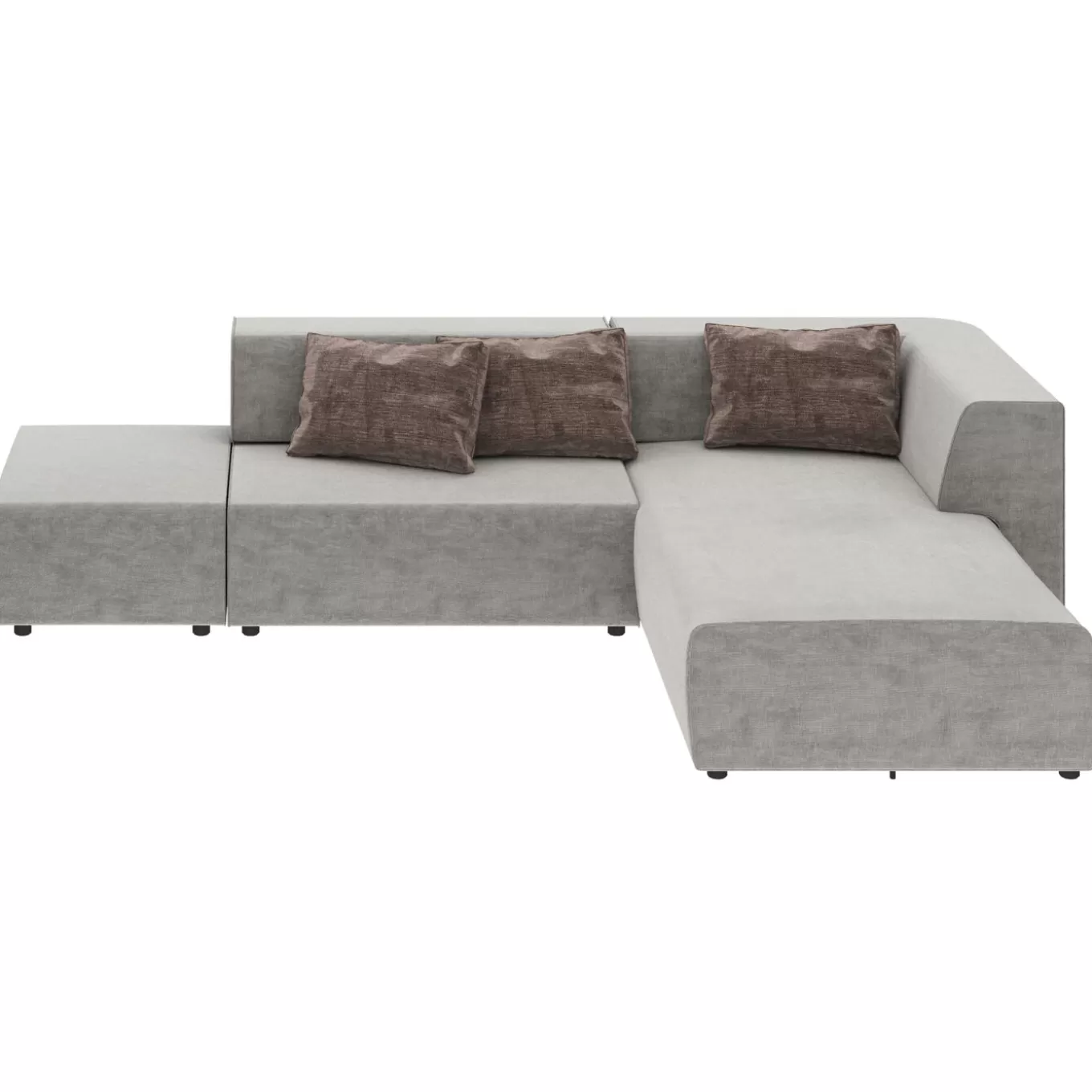 Corner Sofa Infinity Vegas Grey^KARE Design Outlet