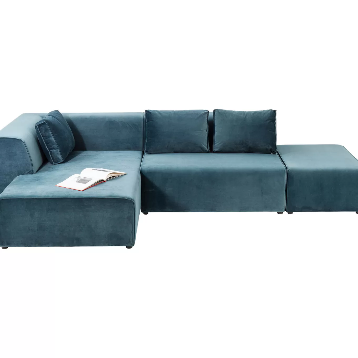 Corner Sofa Infinity Velvet Ocean Left^KARE Design Sale