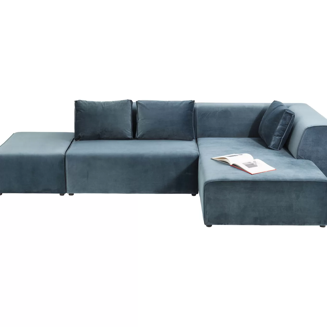 Corner Sofa Infinity Velvet Ocean Right^KARE Design Store