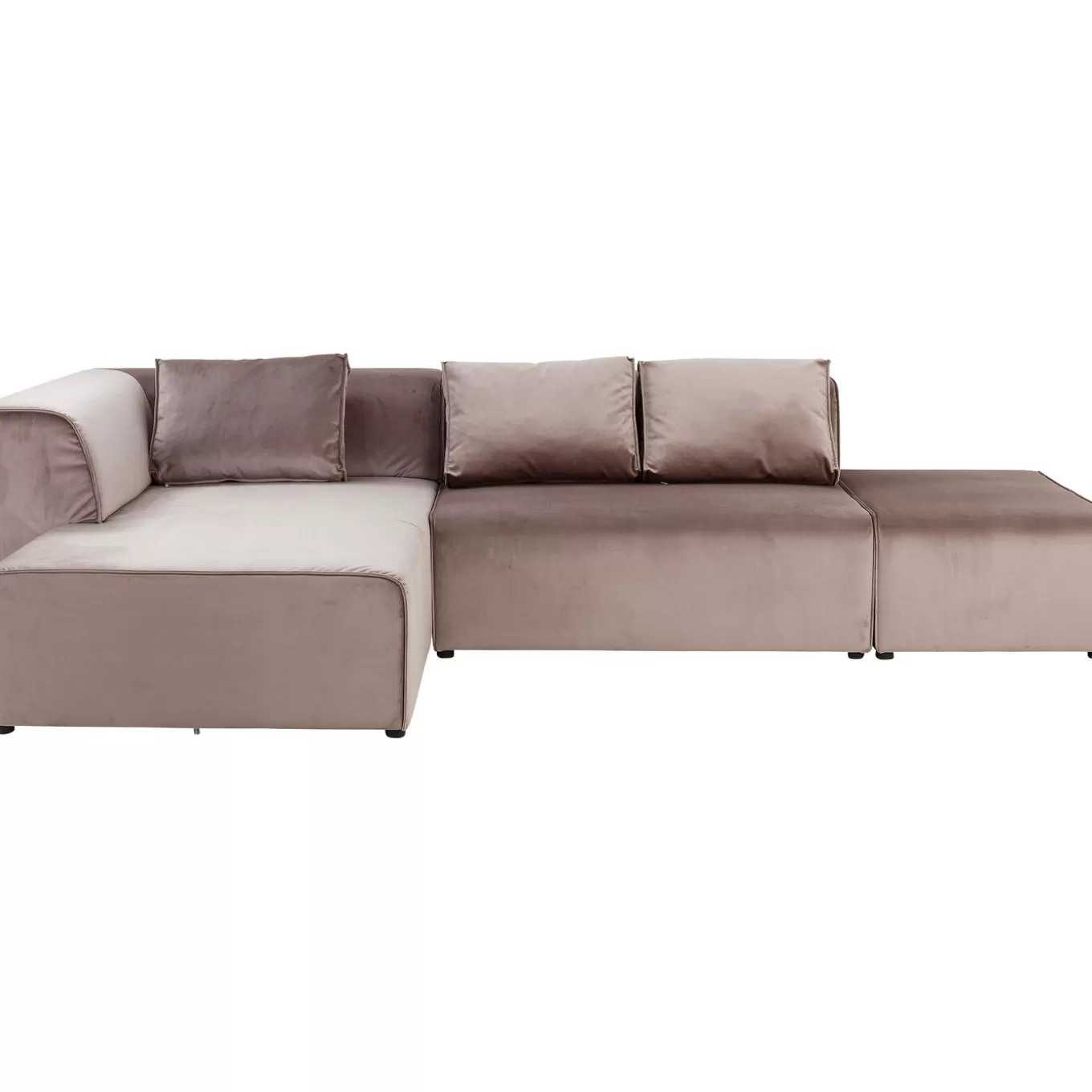 Corner Sofa Infinity Velvet Taupe Left^KARE Design Hot