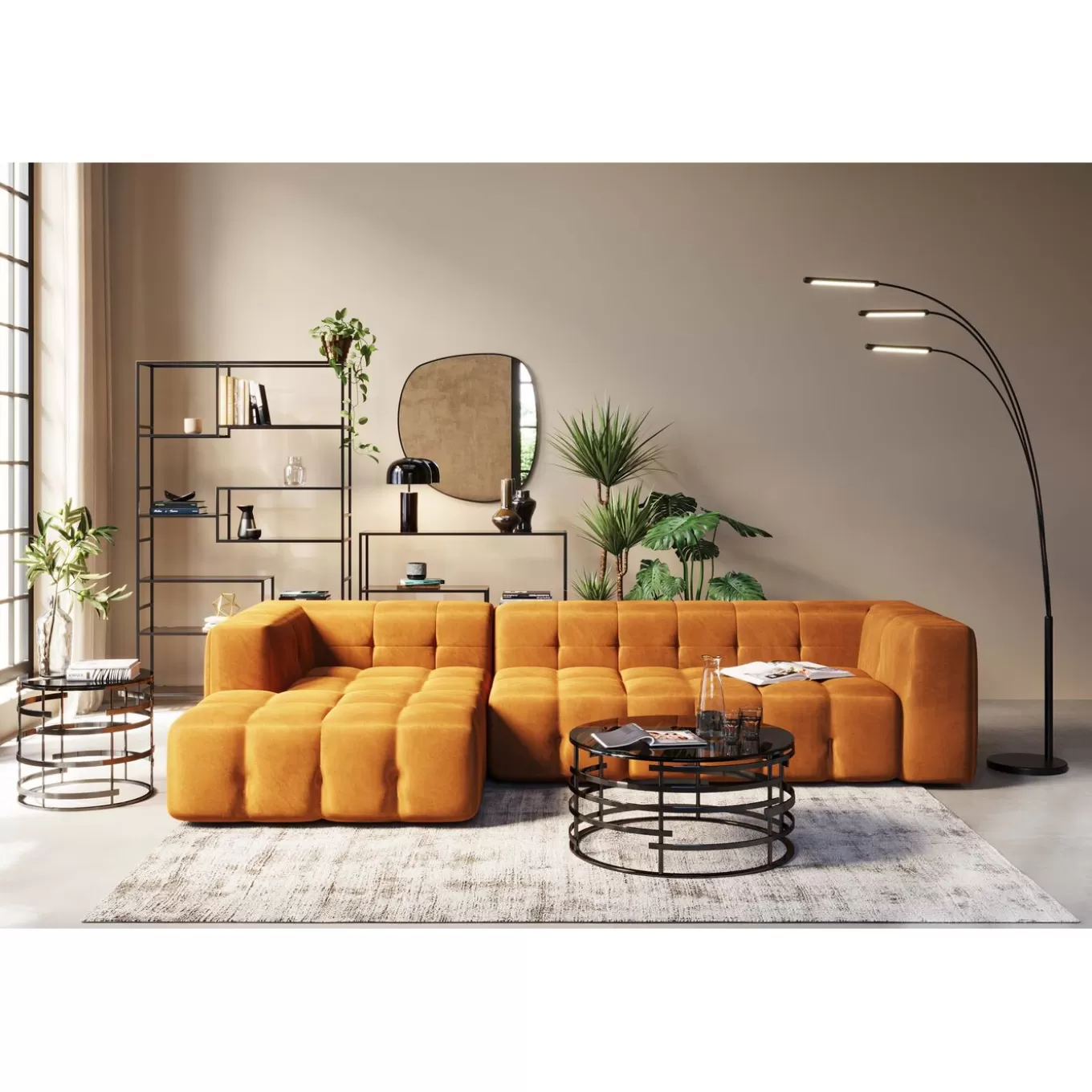 Corner Sofa Salamanca Gold Brown Left^KARE Design Best Sale