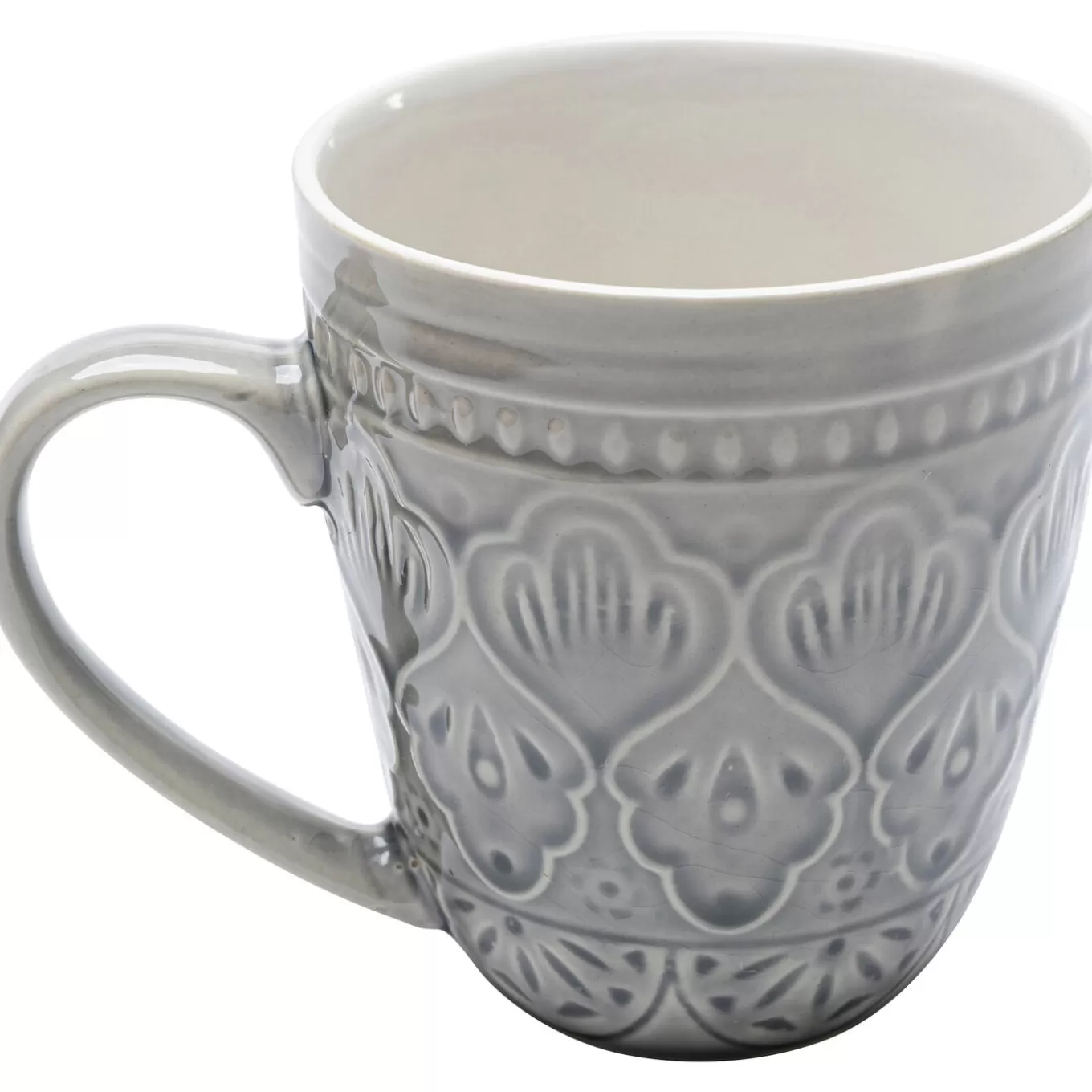 Cup Sicilia Mandala Grey 10Cm^KARE Design Online