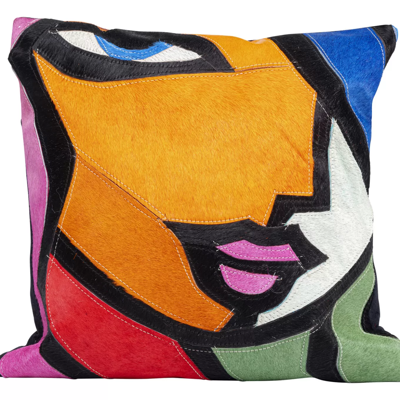 Cushion Abstract Lady Face 40X40Cm^KARE Design Sale