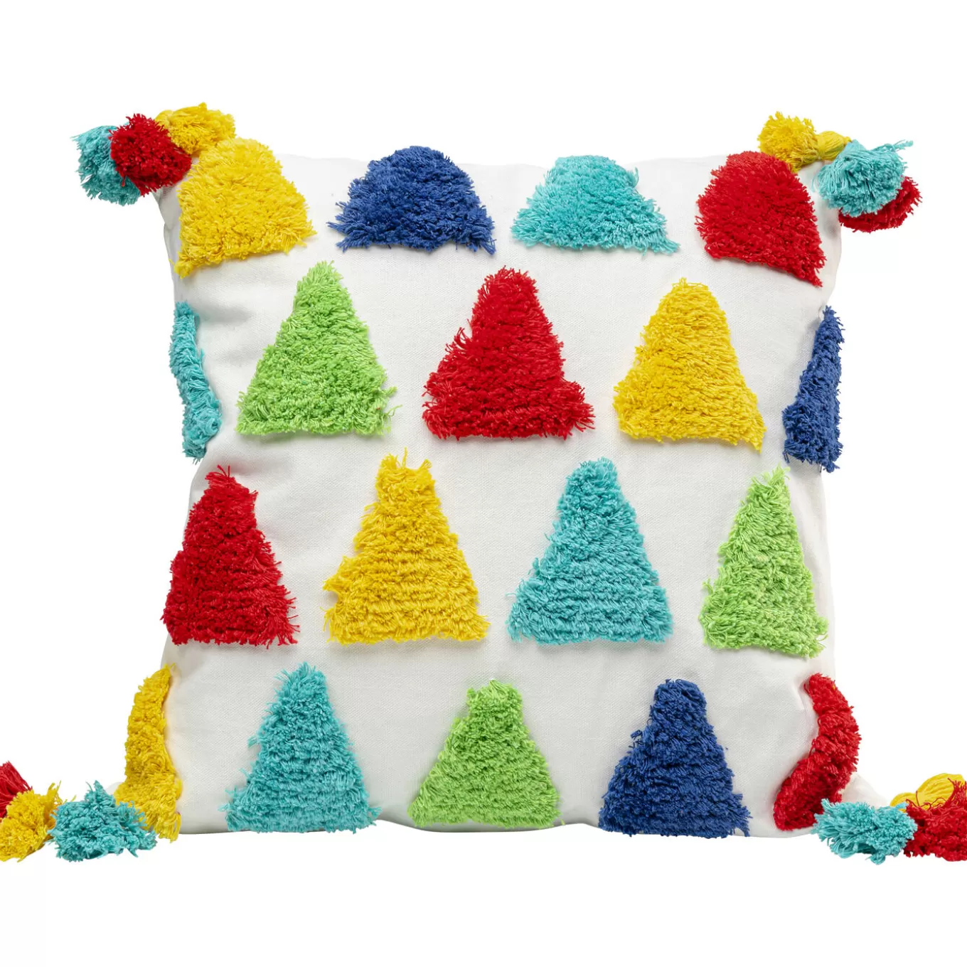 Cushion Colourful Triangles 45X45Cm^KARE Design Fashion