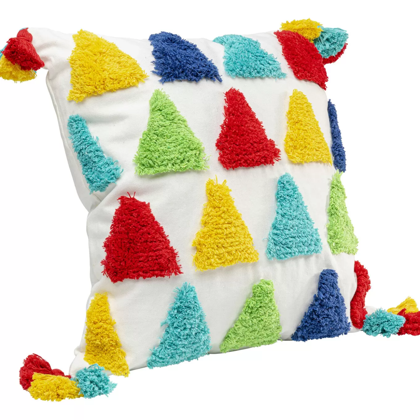 Cushion Colourful Triangles 45X45Cm^KARE Design Fashion