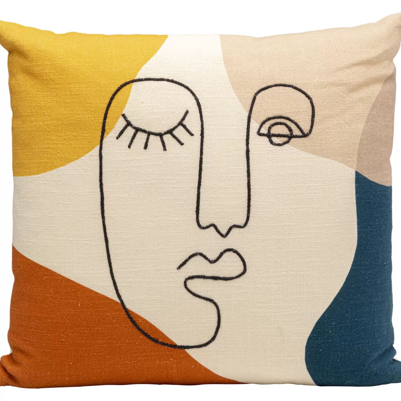 Cushion Face Art Multi 50X50Cm^KARE Design Best Sale