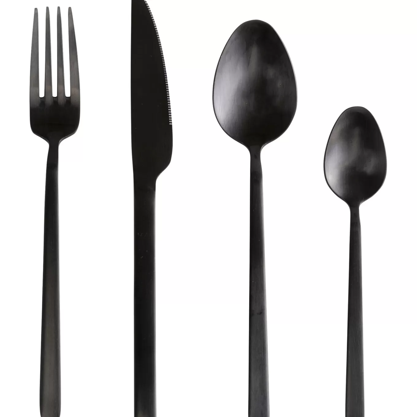 Cutlery Gloria Matt Black (16/Part)^KARE Design Online