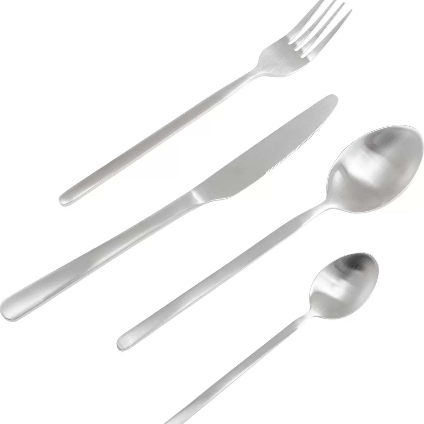 Cutlery Gloria Matt Silver (16/Part)^KARE Design Cheap