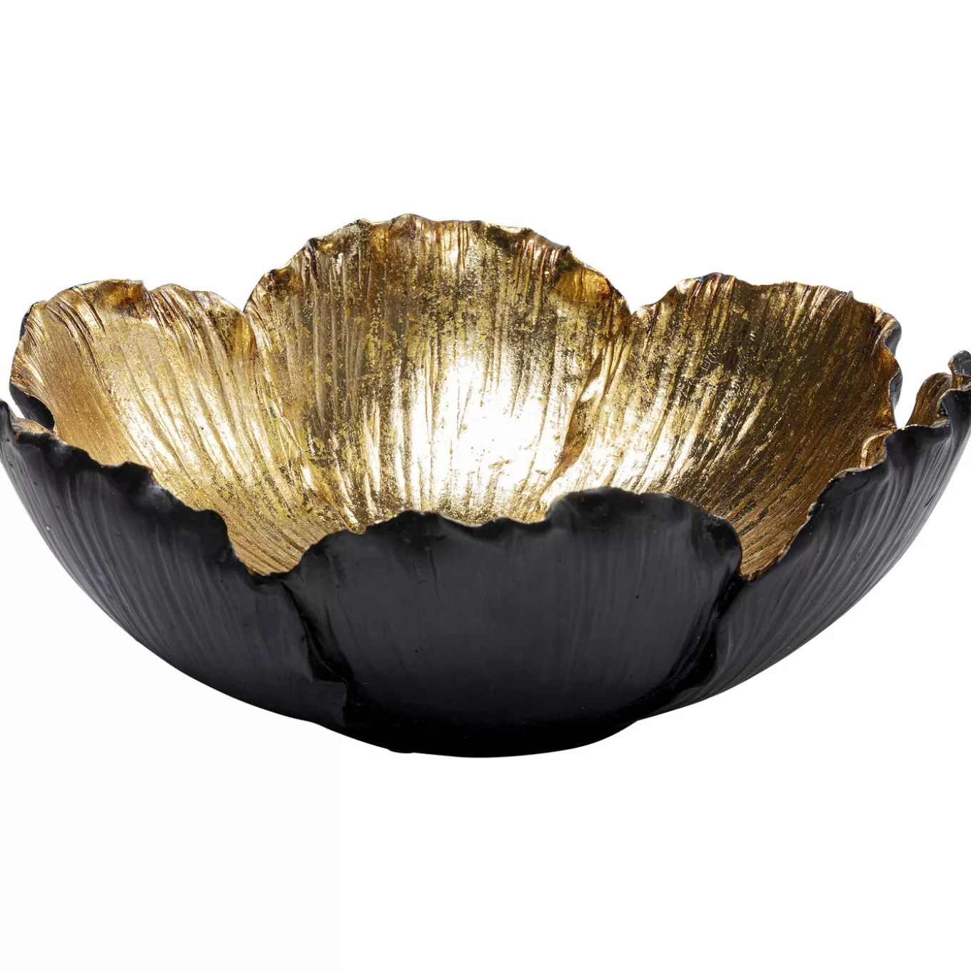 Deco Bowl Flower Bloom Black Gold O25Cm^KARE Design Best