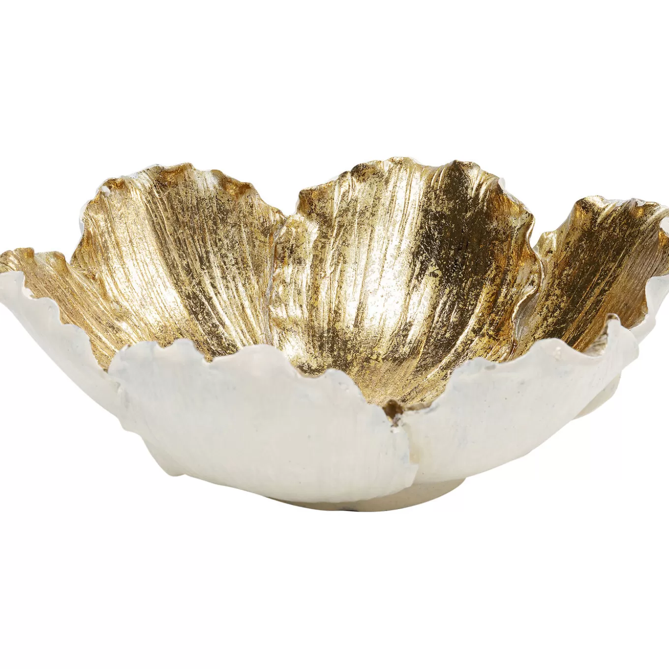 Deco Bowl Flower Bloom Cream Gold O20Cm^KARE Design Fashion