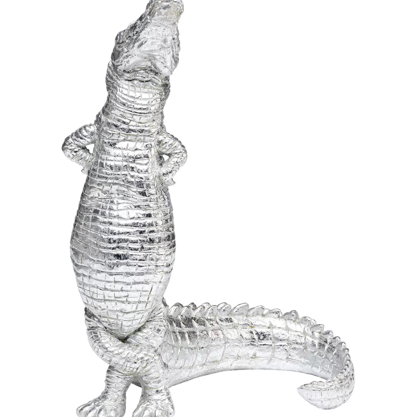 Deco Figurine Alligator Silver 39Cm^KARE Design Fashion