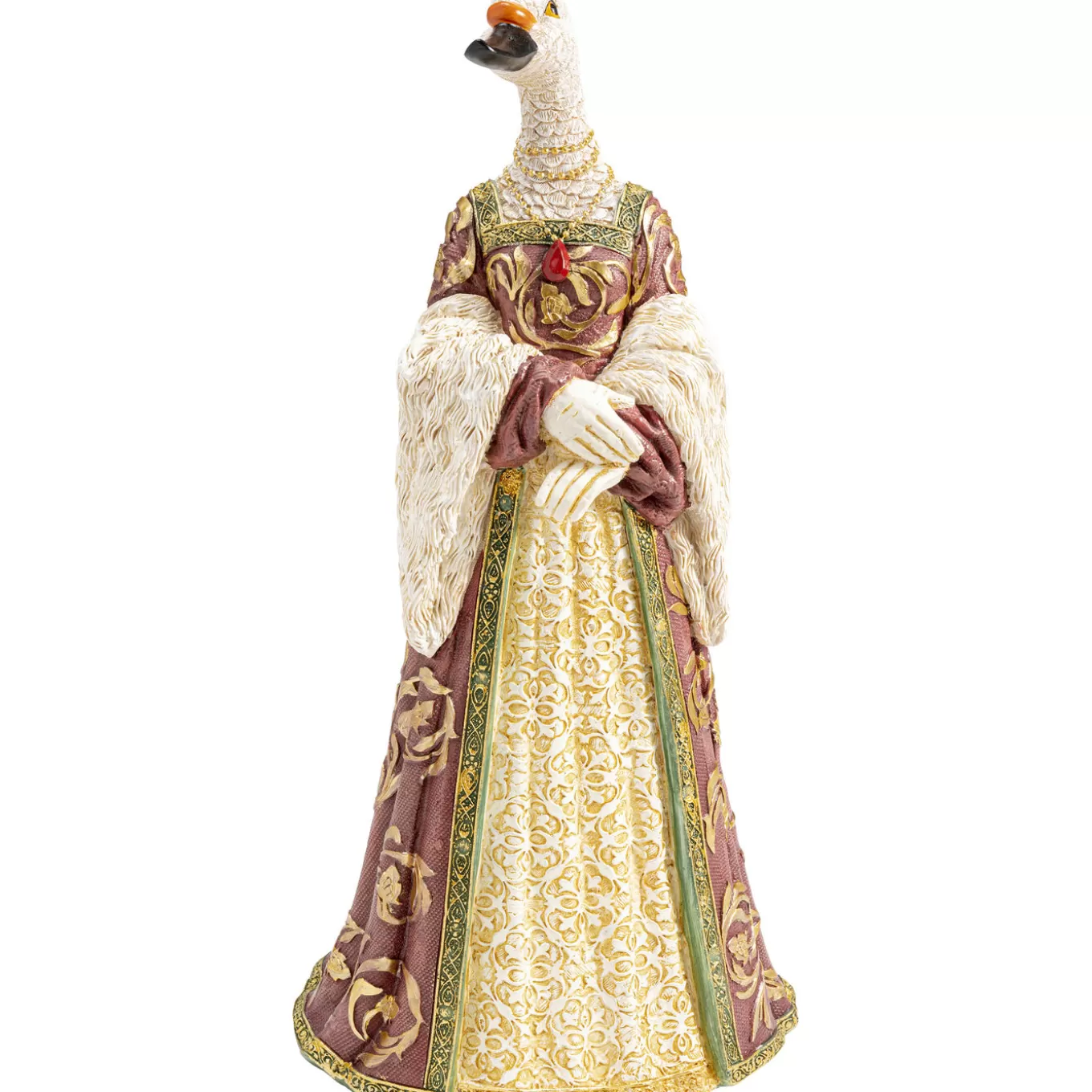 Deco Figurine Bird Lady Duck White 31Cm^KARE Design Fashion