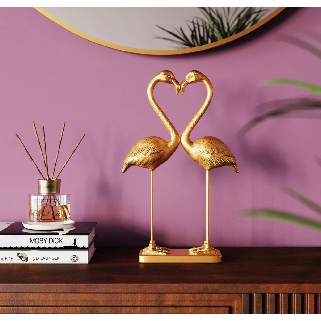 Deco Figurine Flamingo Love Gold 39Cm^KARE Design Cheap