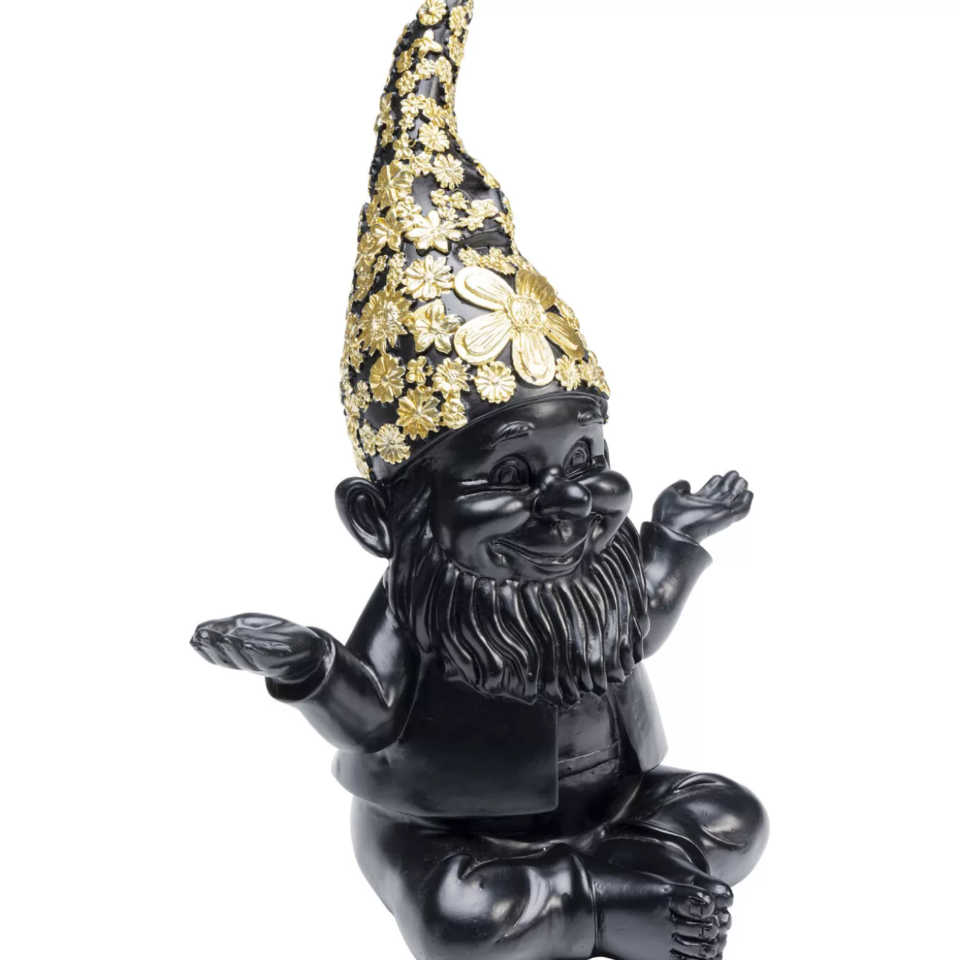 Deco Figurine Gnome Meditation Black Gold 19Cm^KARE Design Best