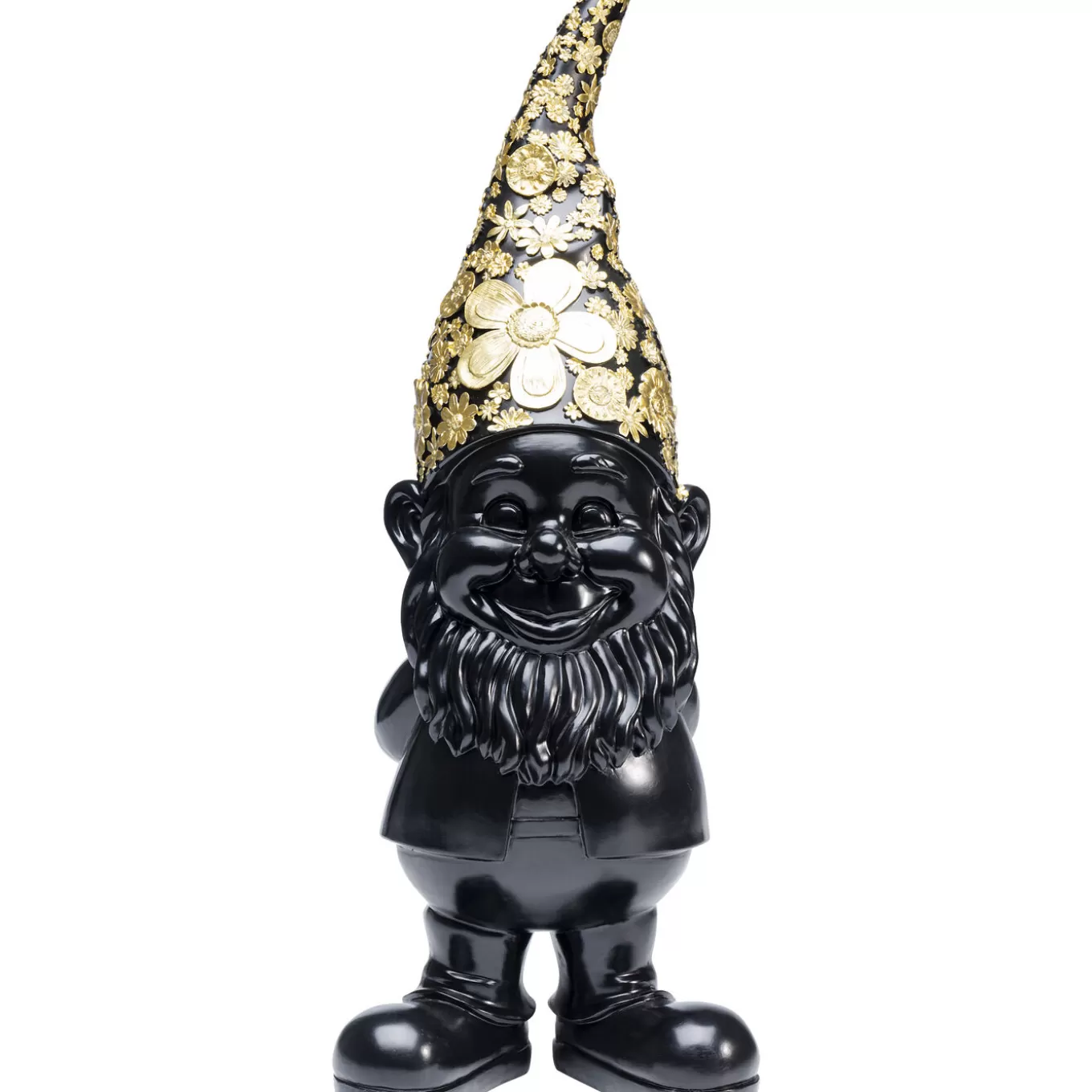 Deco Figurine Gnome Standing Black Gold 61Cm^KARE Design New