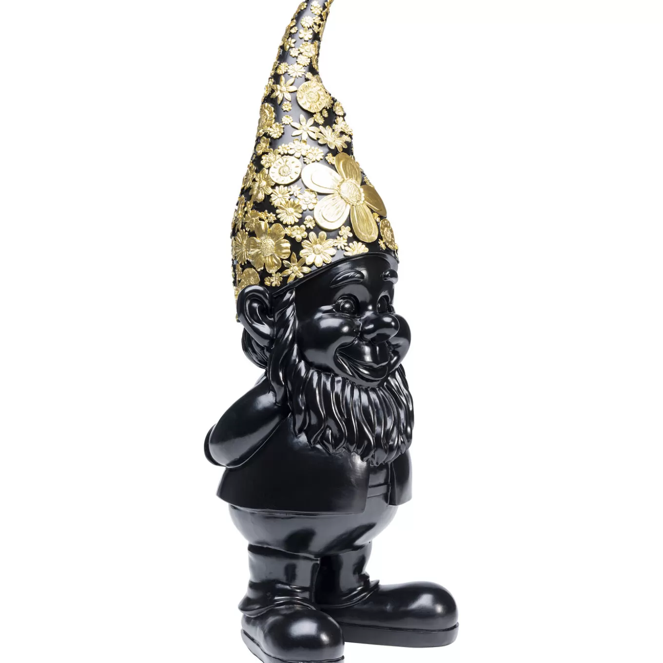 Deco Figurine Gnome Standing Black Gold 61Cm^KARE Design New