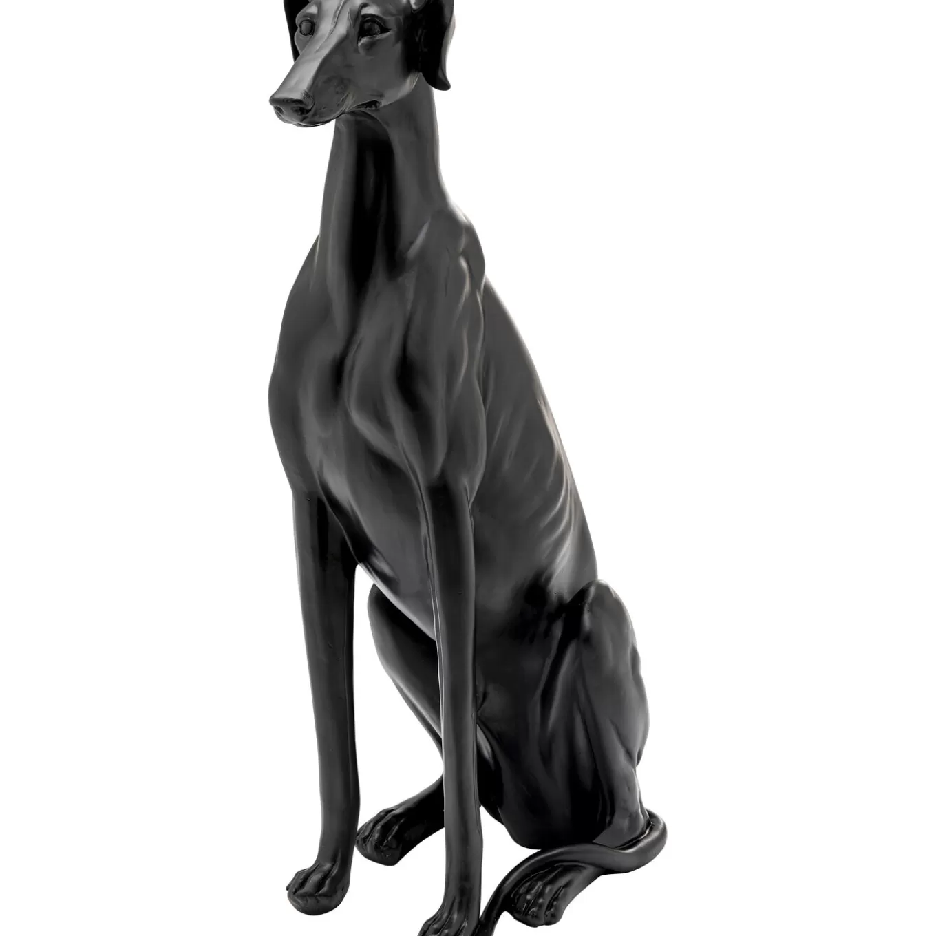 Deco Figurine Greyhound Bruno Black Matt 80Cm^KARE Design Store