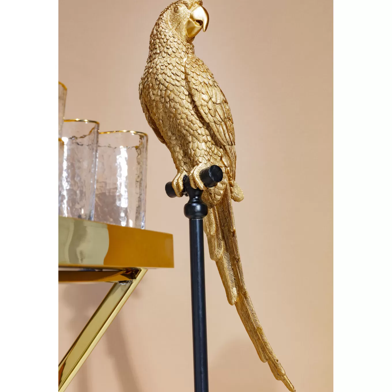 Deco Figurine Parrot Gold 116Cm^KARE Design Sale