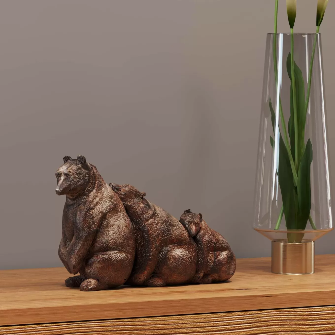 Deco Figurine Relaxed Bear Family^KARE Design New