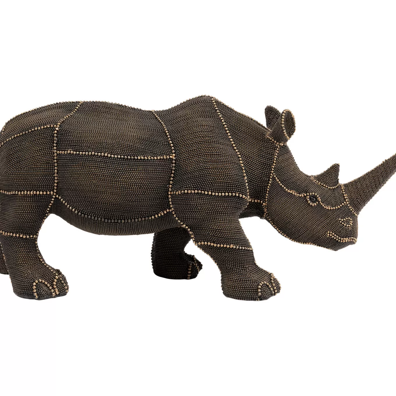 Deco Figurine Rhino Rivets Pearls 25Cm^KARE Design Online