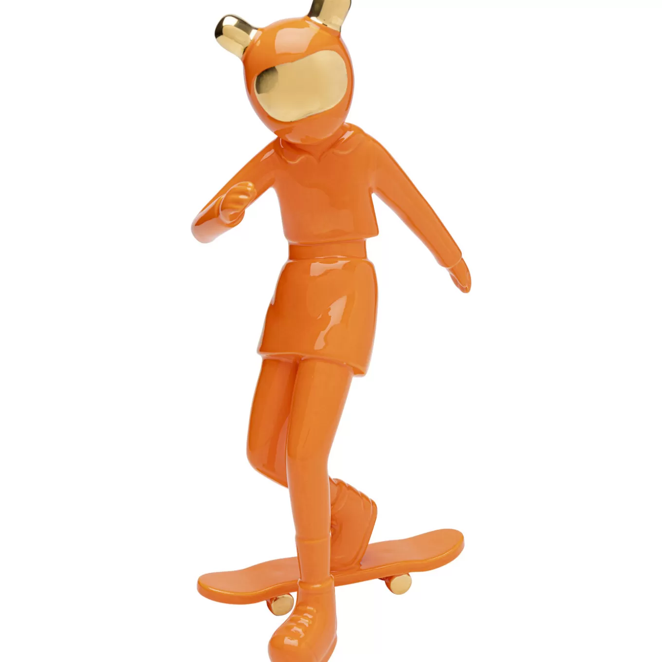 Deco Figurine Skating Astronaut Orange 33Cm^KARE Design Outlet