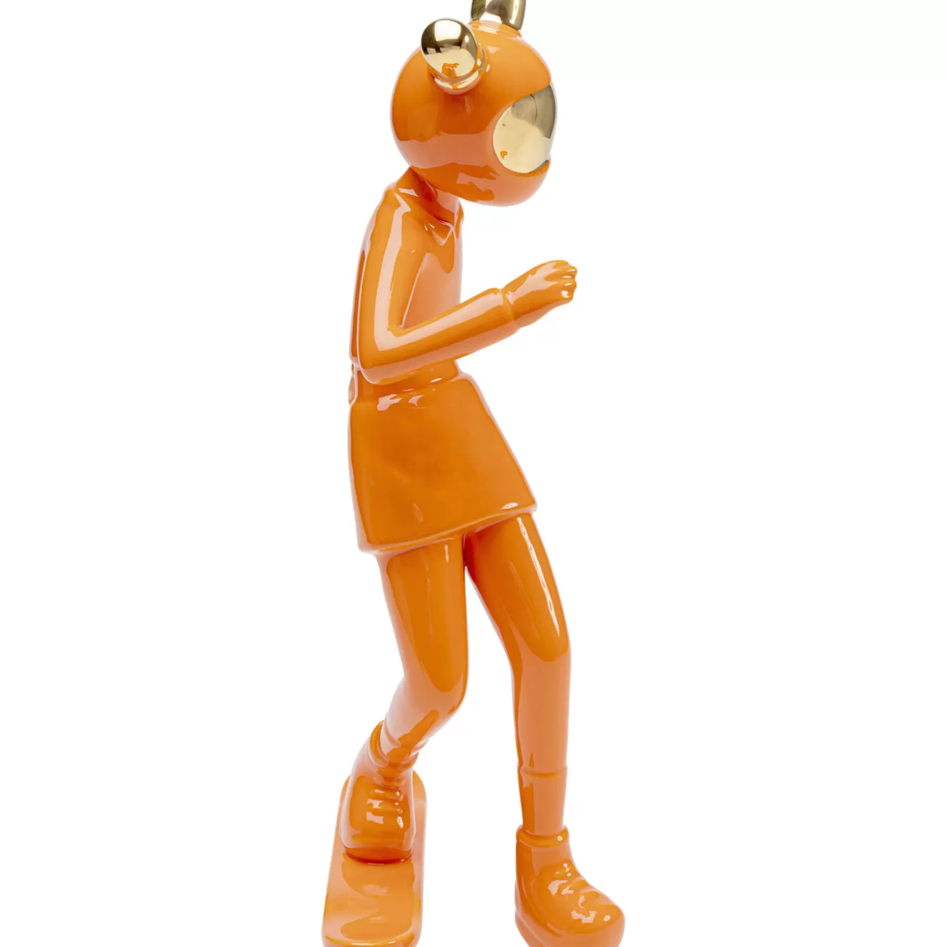 Deco Figurine Skating Astronaut Orange 33Cm^KARE Design Outlet