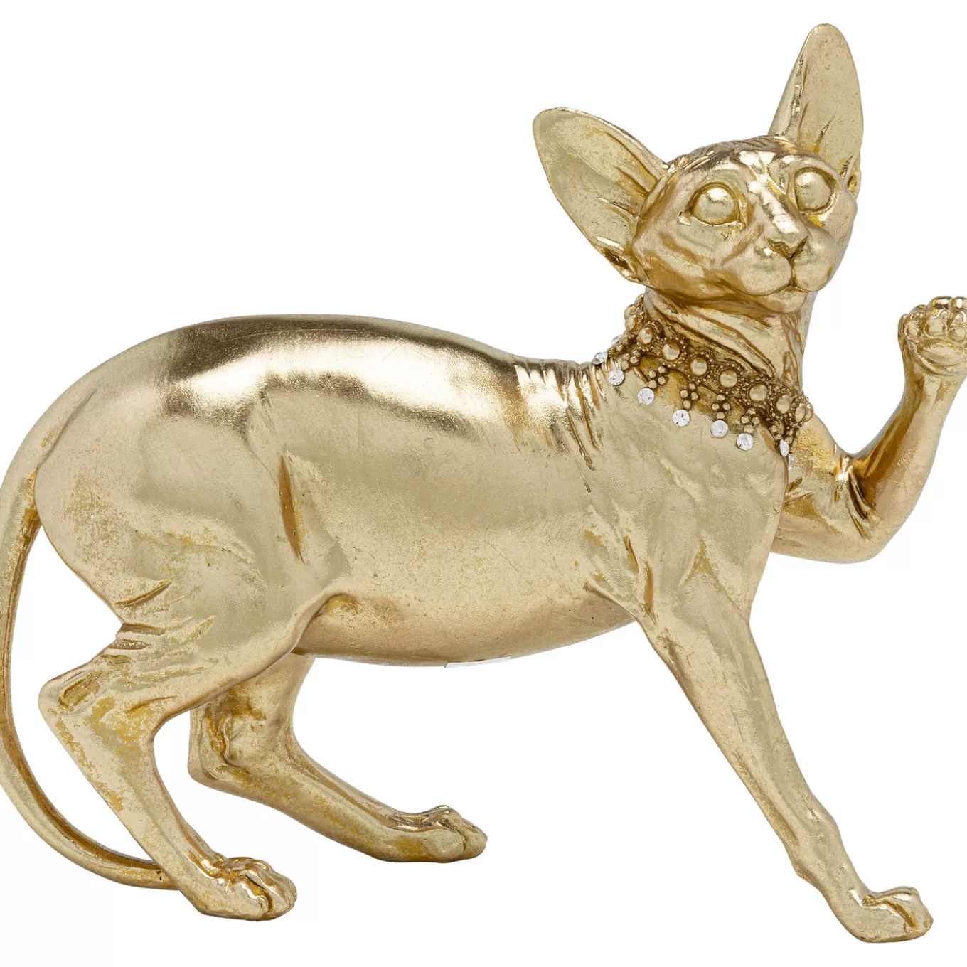 Deco Figurine Standing Cat Audrey Gold 29Cm^KARE Design Sale