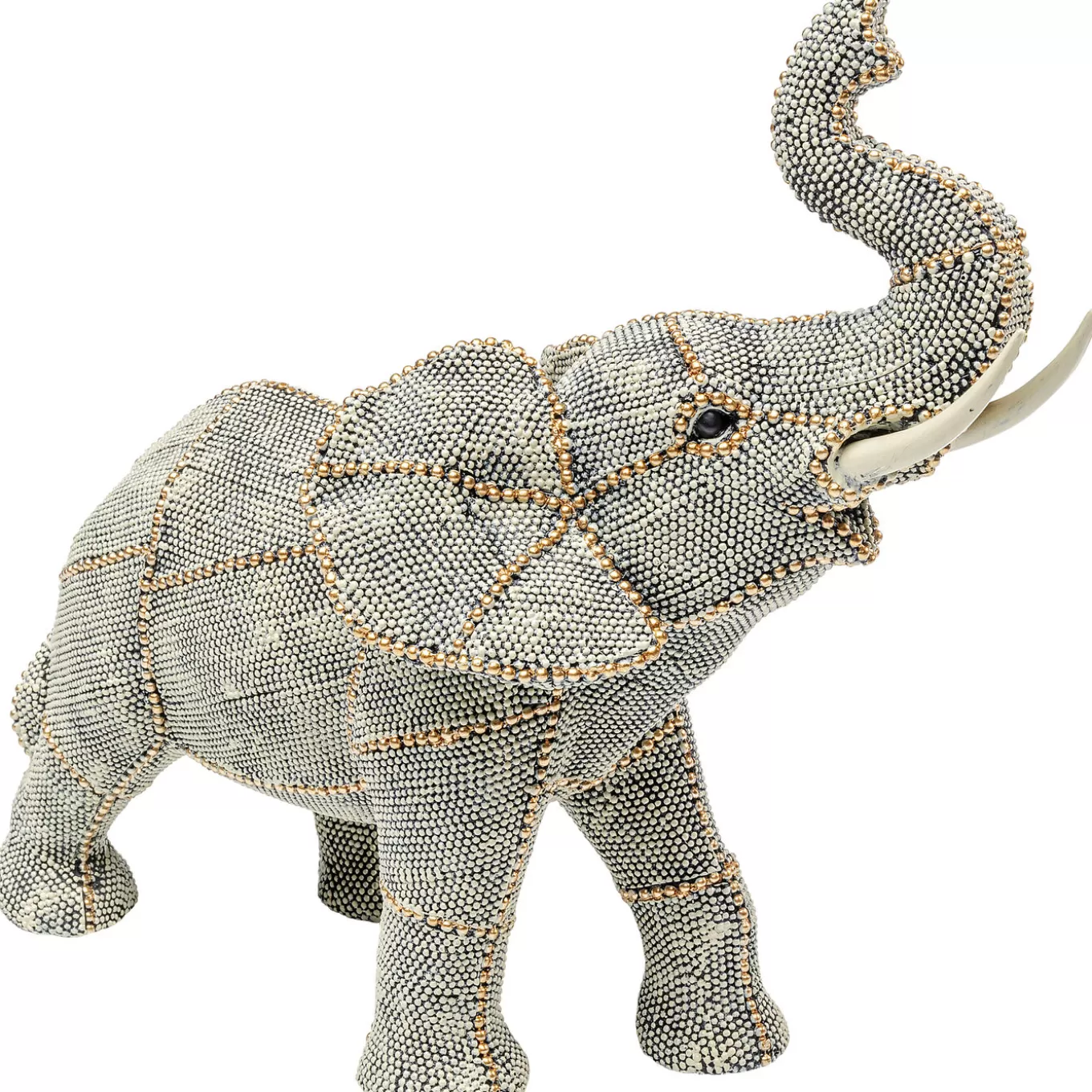 Deco Figurine Walking Elephant Pearls Small^KARE Design Shop