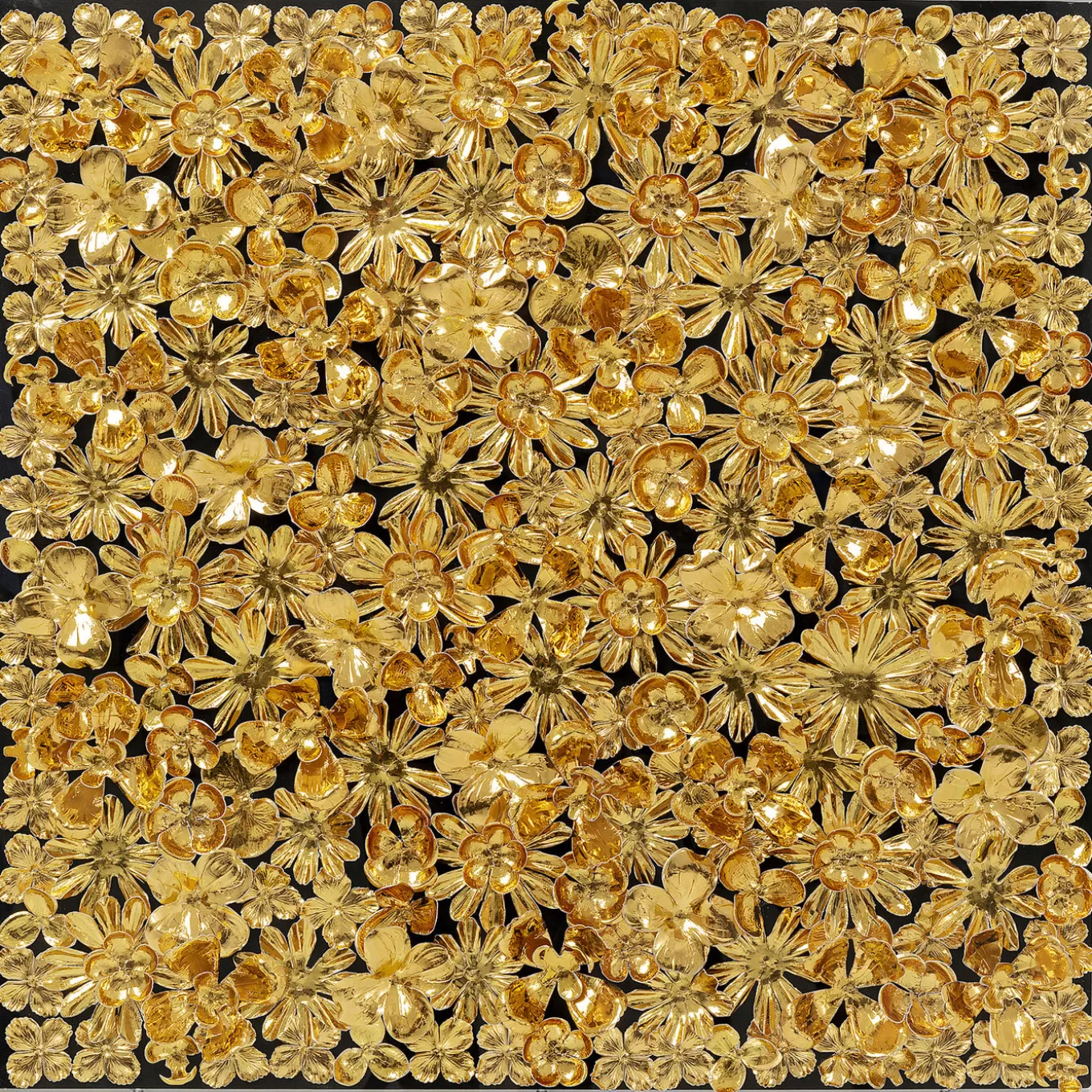 Deco Frame Gold Flower 80X80Cm^KARE Design Cheap