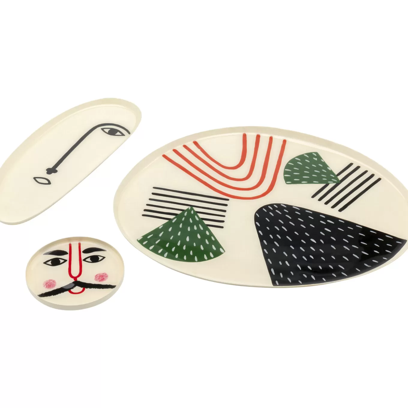 Deco Plate Abstract Counterpart (3/Part)^KARE Design Shop