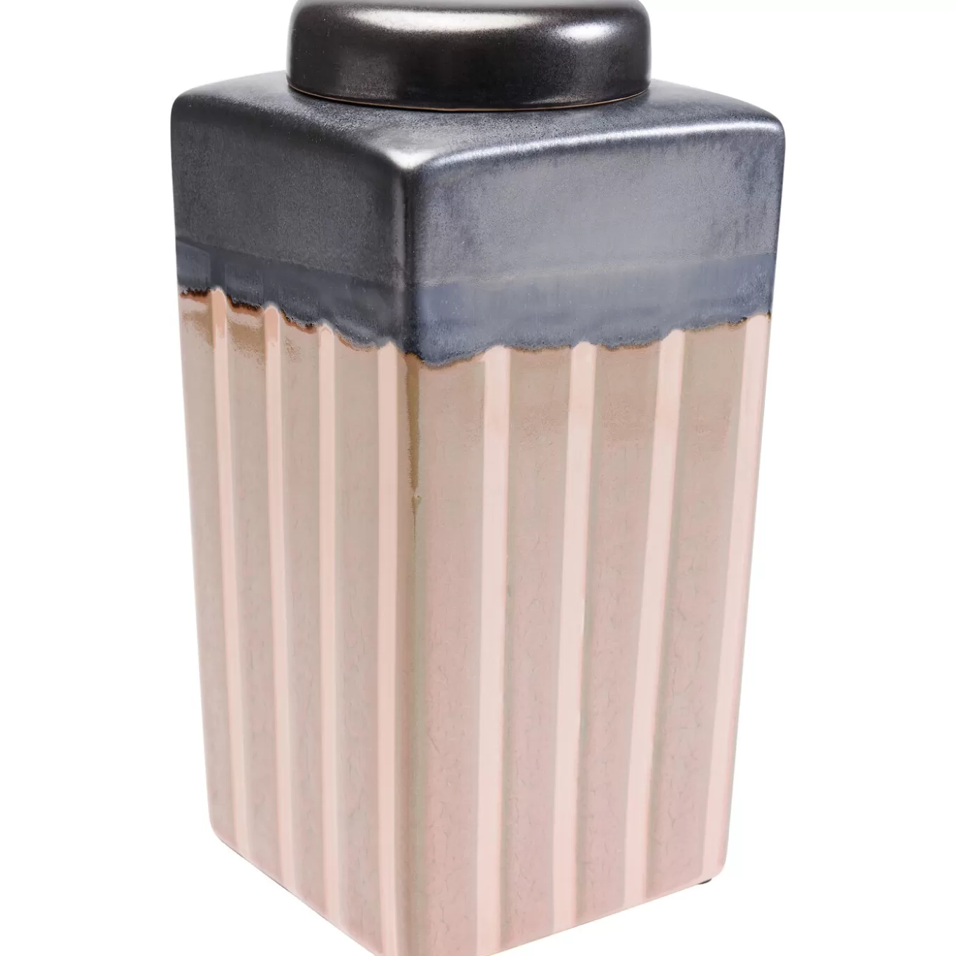 Deko Jar Mocca Stripes 30Cm^KARE Design Online