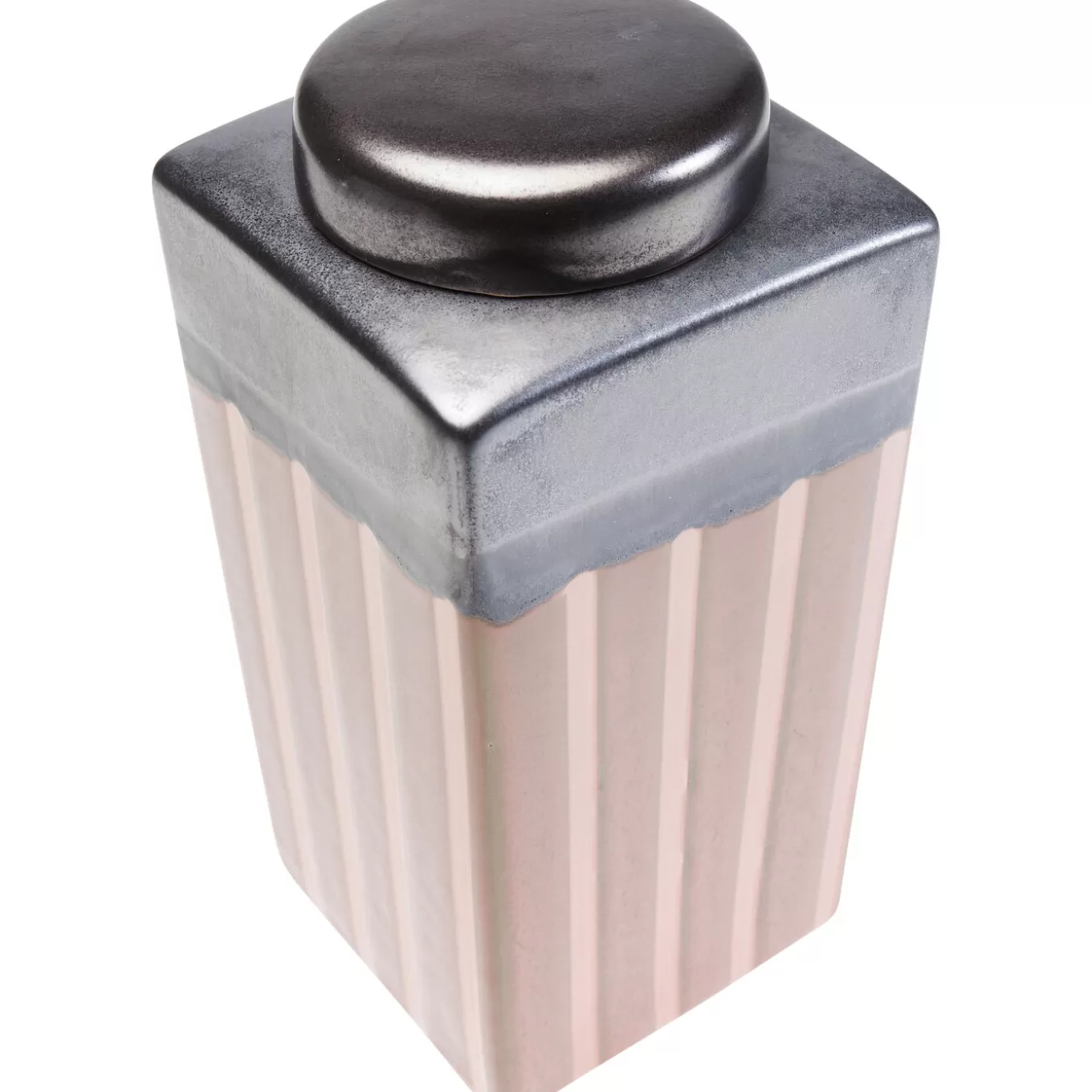 Deko Jar Mocca Stripes 30Cm^KARE Design Online