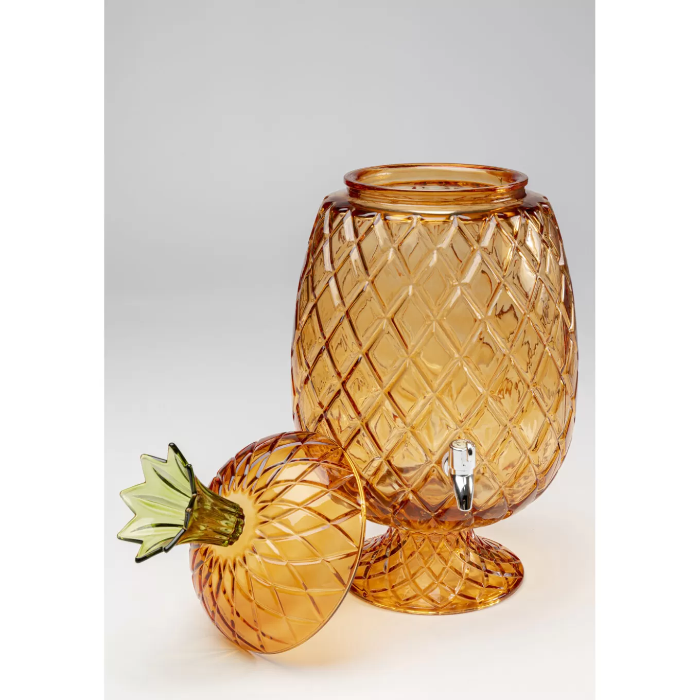 Drink Dispenser Pineapple Amber (2/Part)^KARE Design Fashion