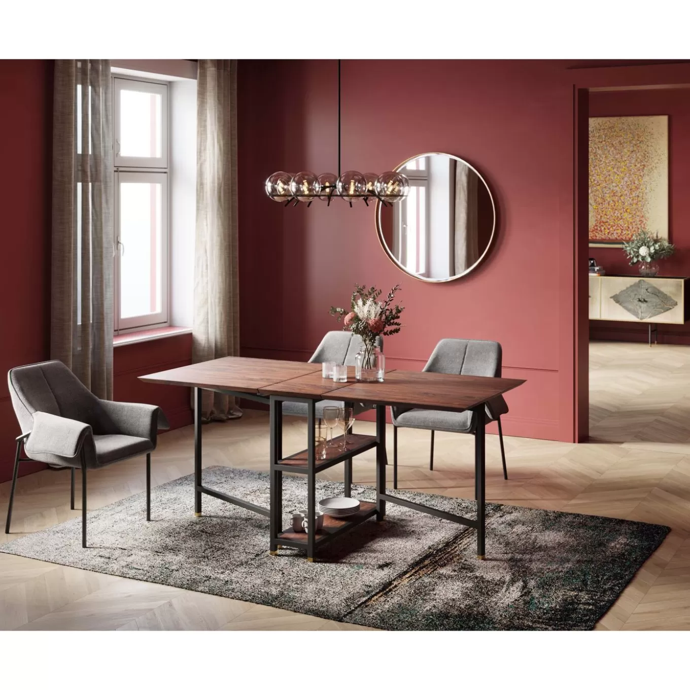 Extension Table Ravello 35(70+70)X80Cm^KARE Design Store