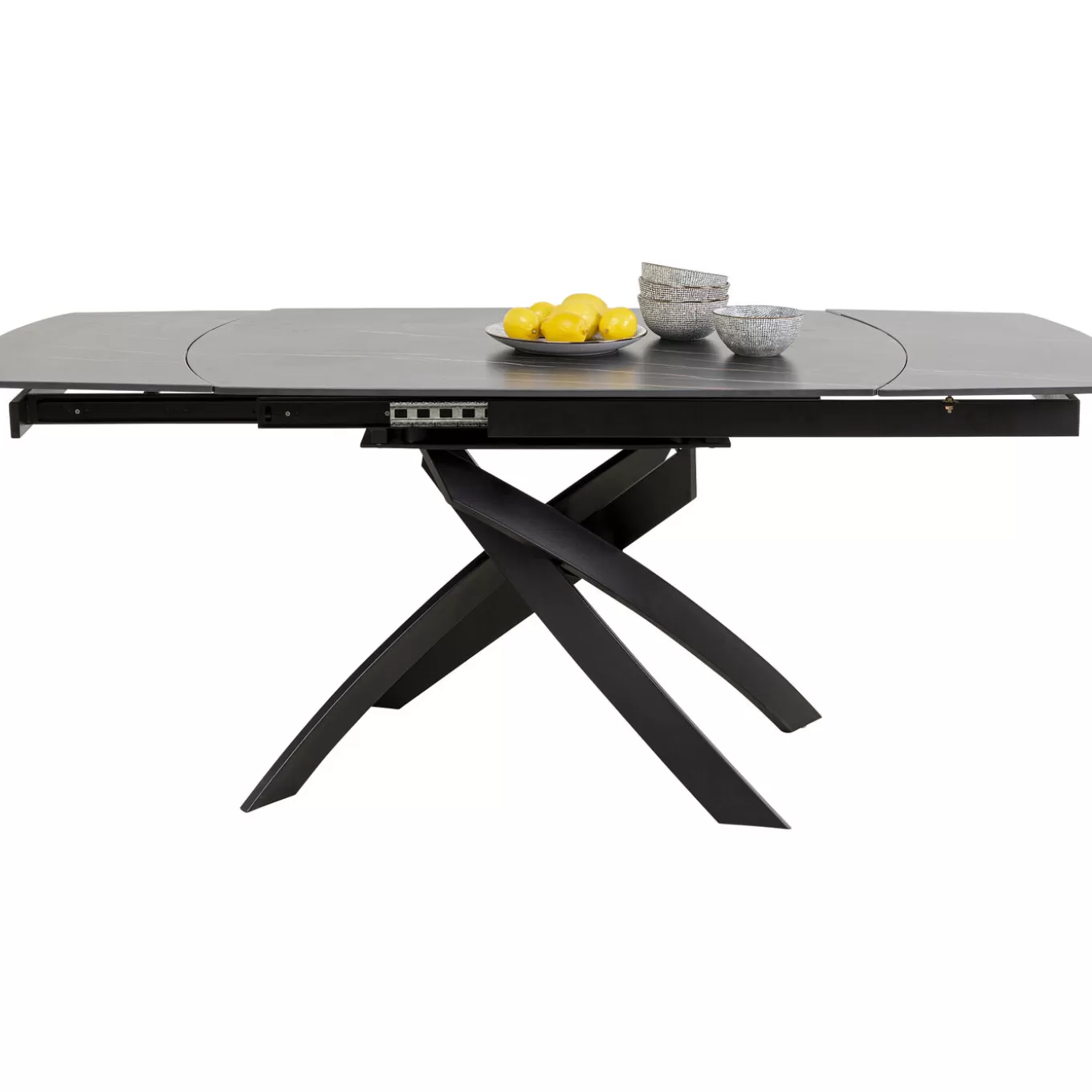 Extension Table Twist Black 120(30+30)X90Cm^KARE Design Hot