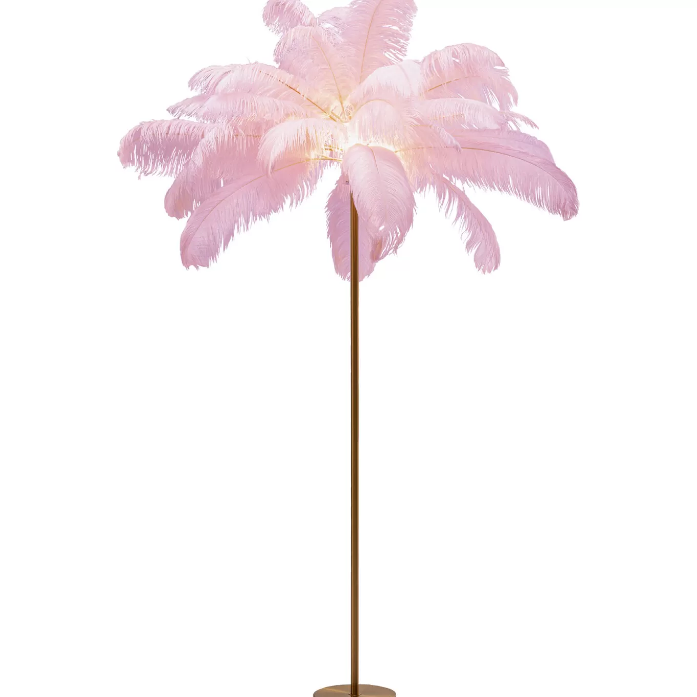 Floor Lamp Feather Palm Pink 165Cm^KARE Design Online