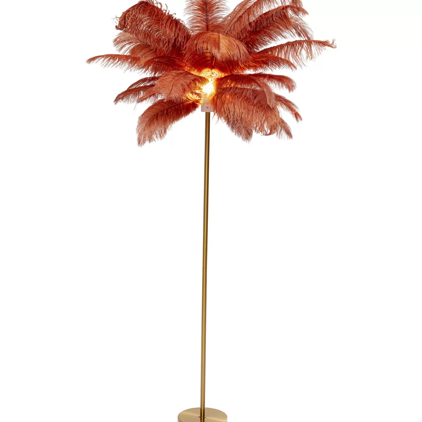 Floor Lamp Feather Palm Rusty Red 165Cm^KARE Design Shop