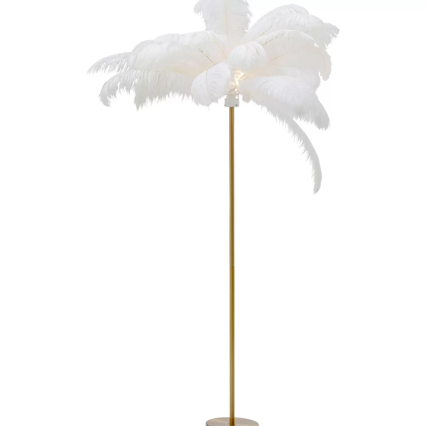 Floor Lamp Feather Palm White 165Cm^KARE Design Store