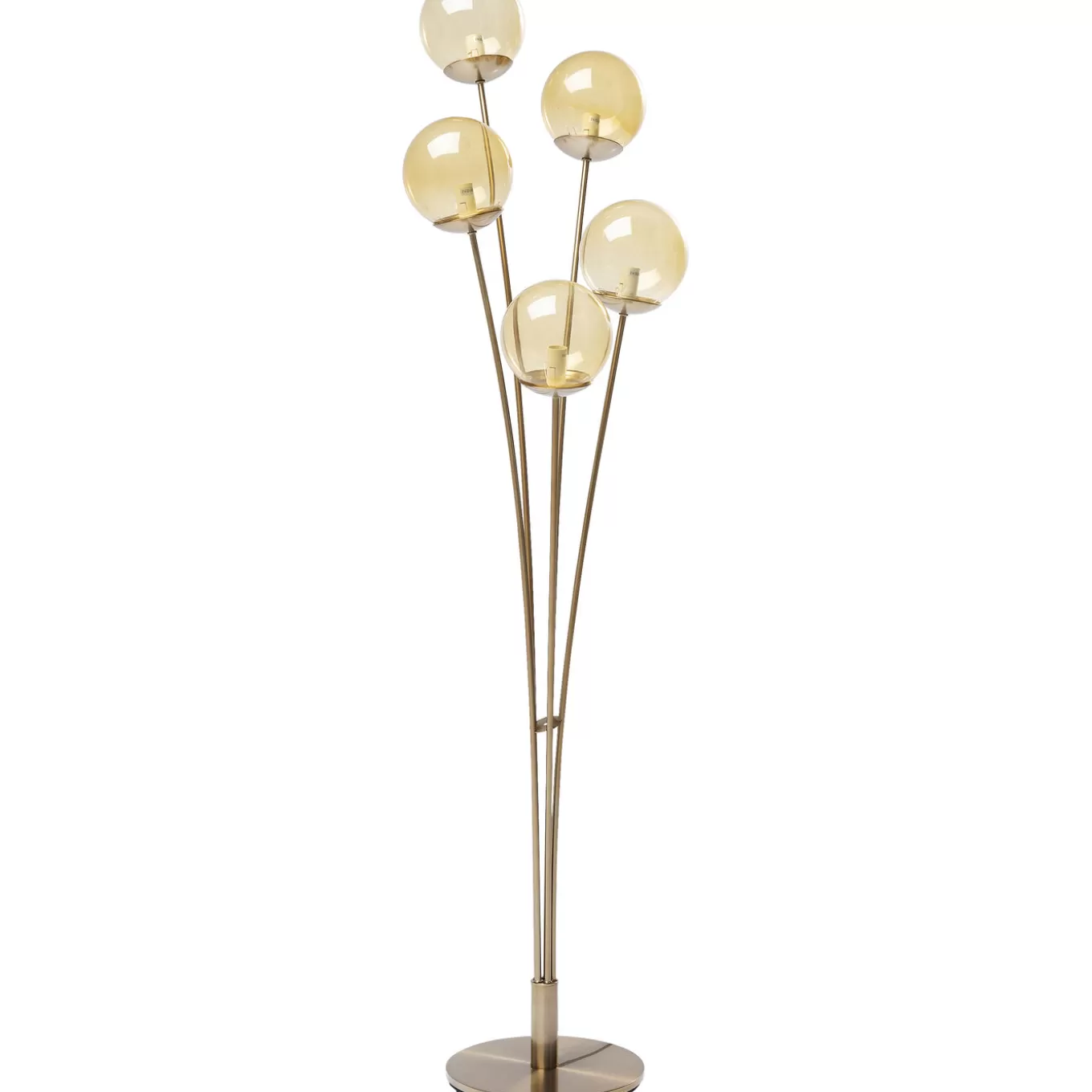 Floor Lamp Five Balls Amber Brass^KARE Design Sale