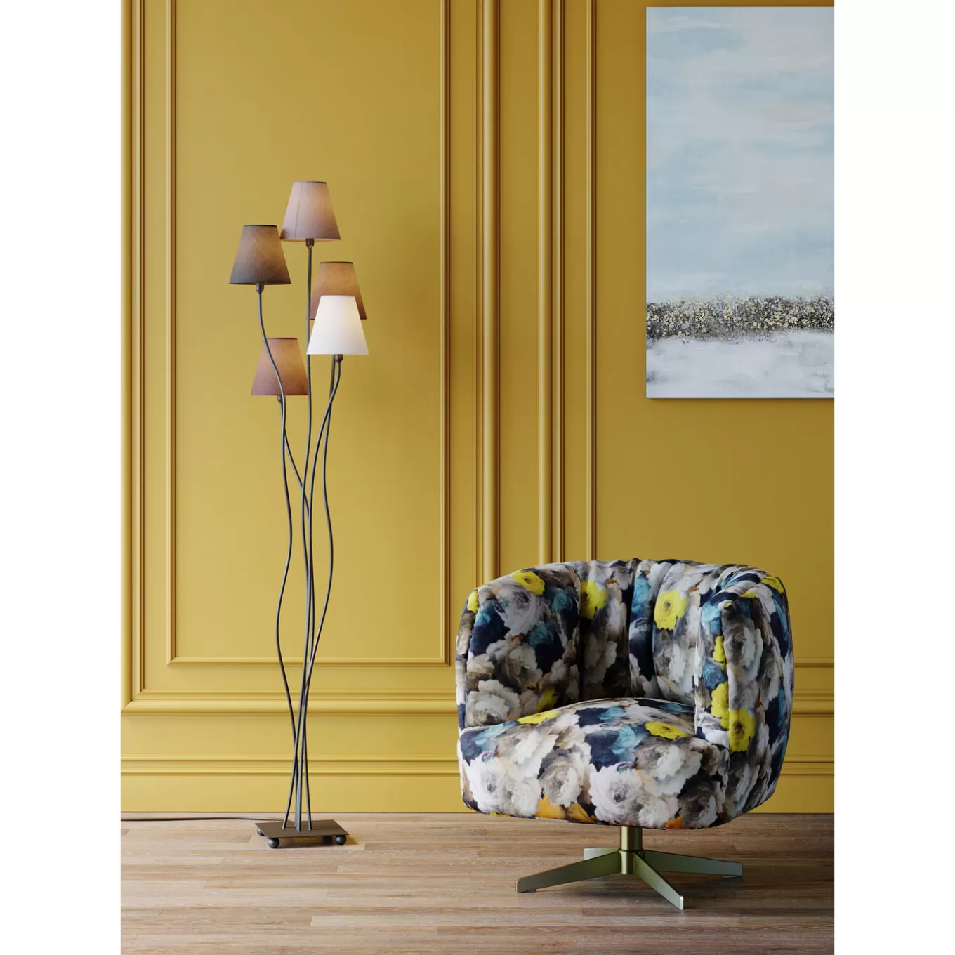 Floor Lamp Flexible Mocca Cinque^KARE Design Sale