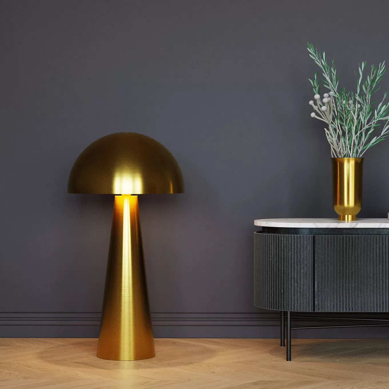 Floor Lamp Loungy Gold 95Cm^KARE Design Fashion