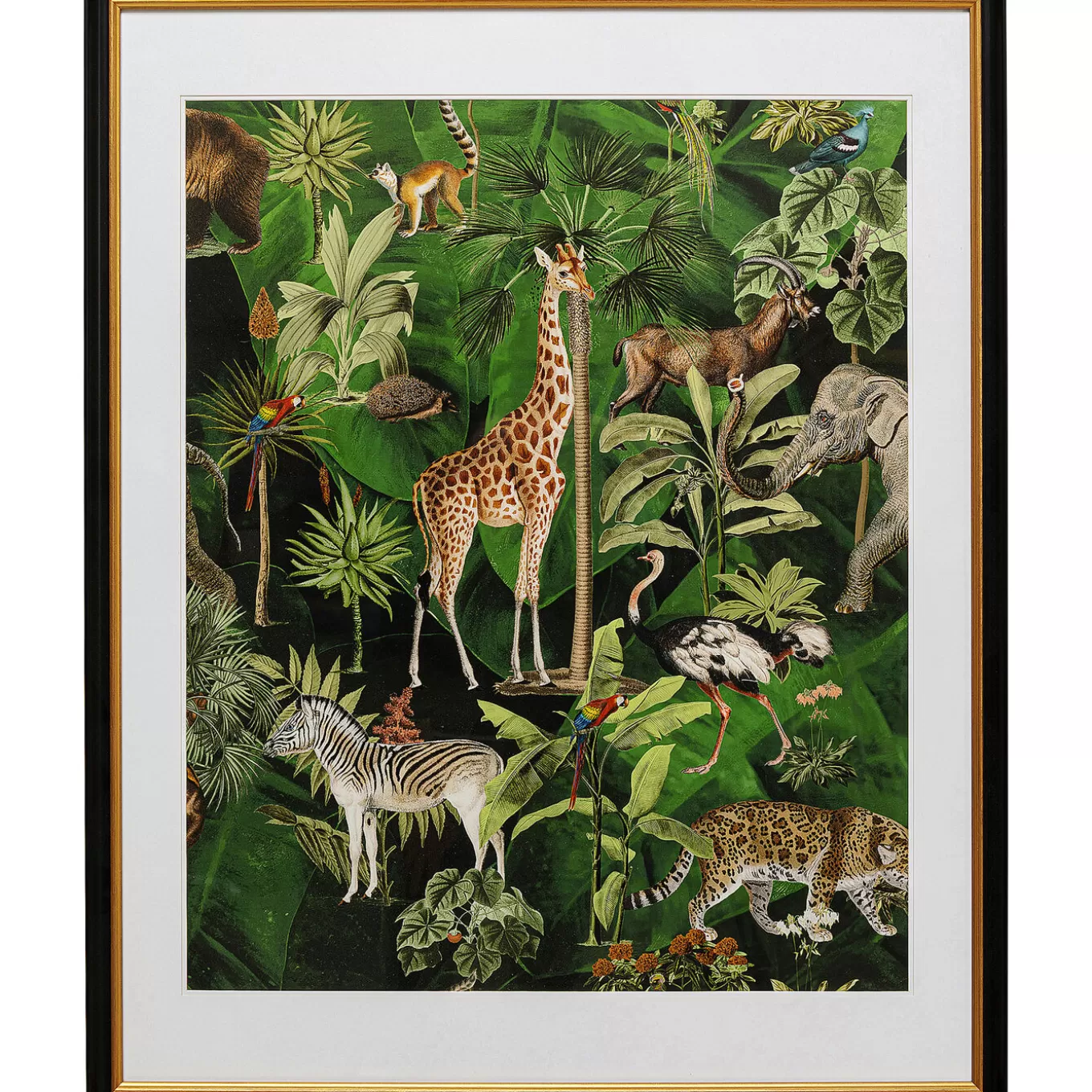 Framed Picture Animals In Jungle 80X100Cm^KARE Design Best