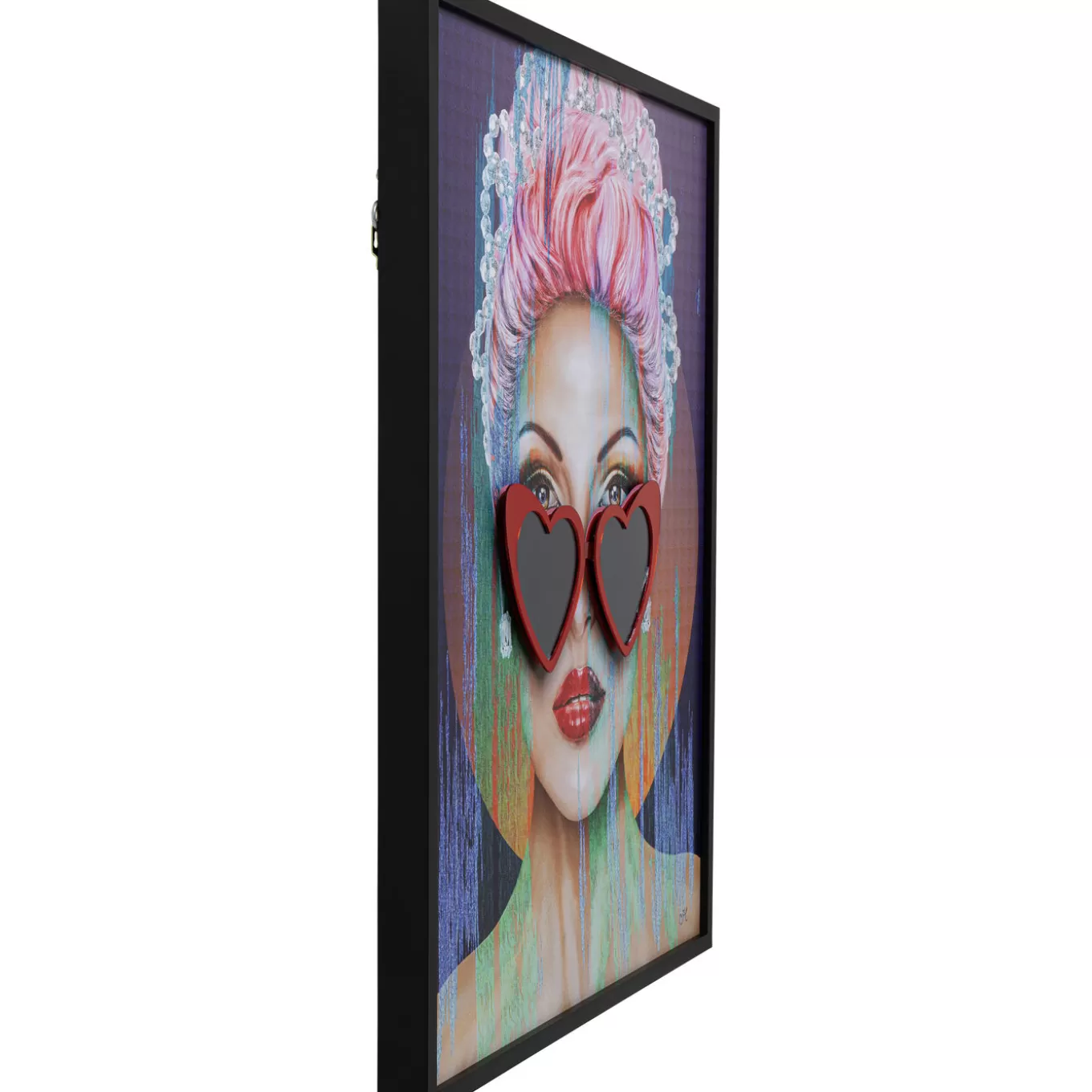 Framed Picture Heart Glasses 80X100Cm^KARE Design Online