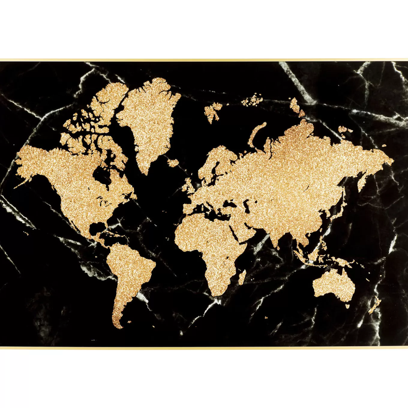 Framed Picture World Map 150X100Cm^KARE Design Discount